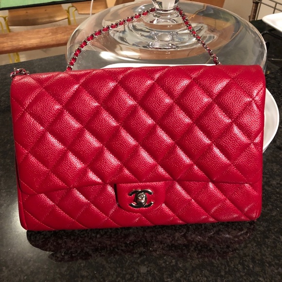 🚫 SOLD - NIB Auth CHANEL Classic Flap Leather Bag - Picture 4 of 8